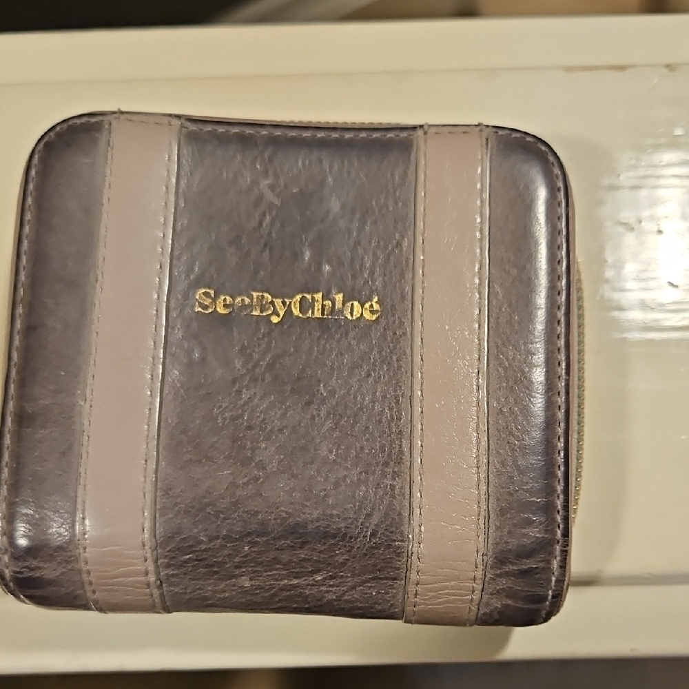 See By Chloe Two-Tone Leather Wallet